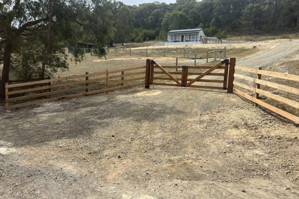 Rural fencing installation by End to End Carpentry Yarra Valley